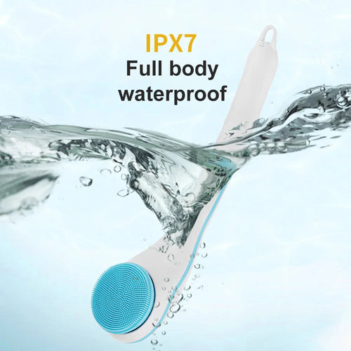 Electric Bath Shower Brush Handheld Massage Body Brush Back Clean Long